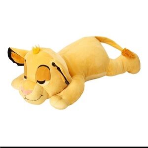Cute Yellow Simba Plush Toy
